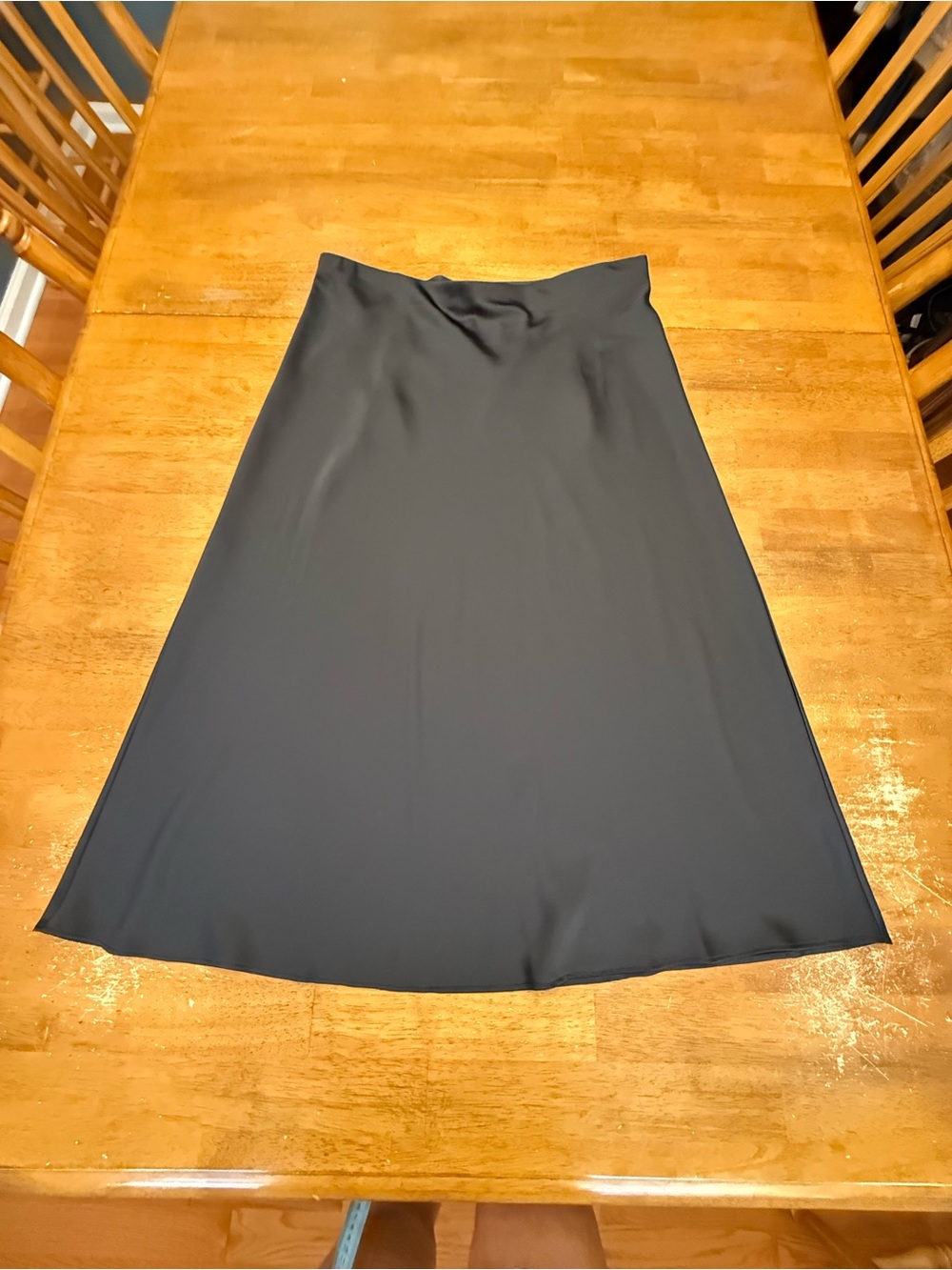 J. Crew Black A-Line Midi Skirt
